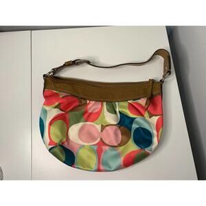 Coach Soho Scarf Print Sateen Hobo